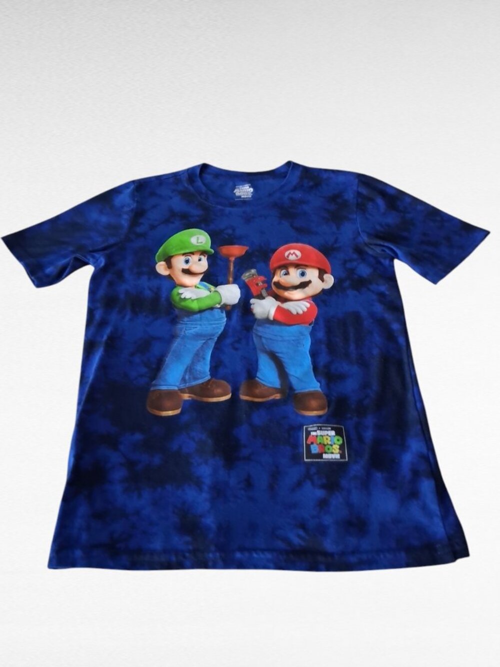 Old Navy Navy Blue Minecraft Graphic Tee boys XL